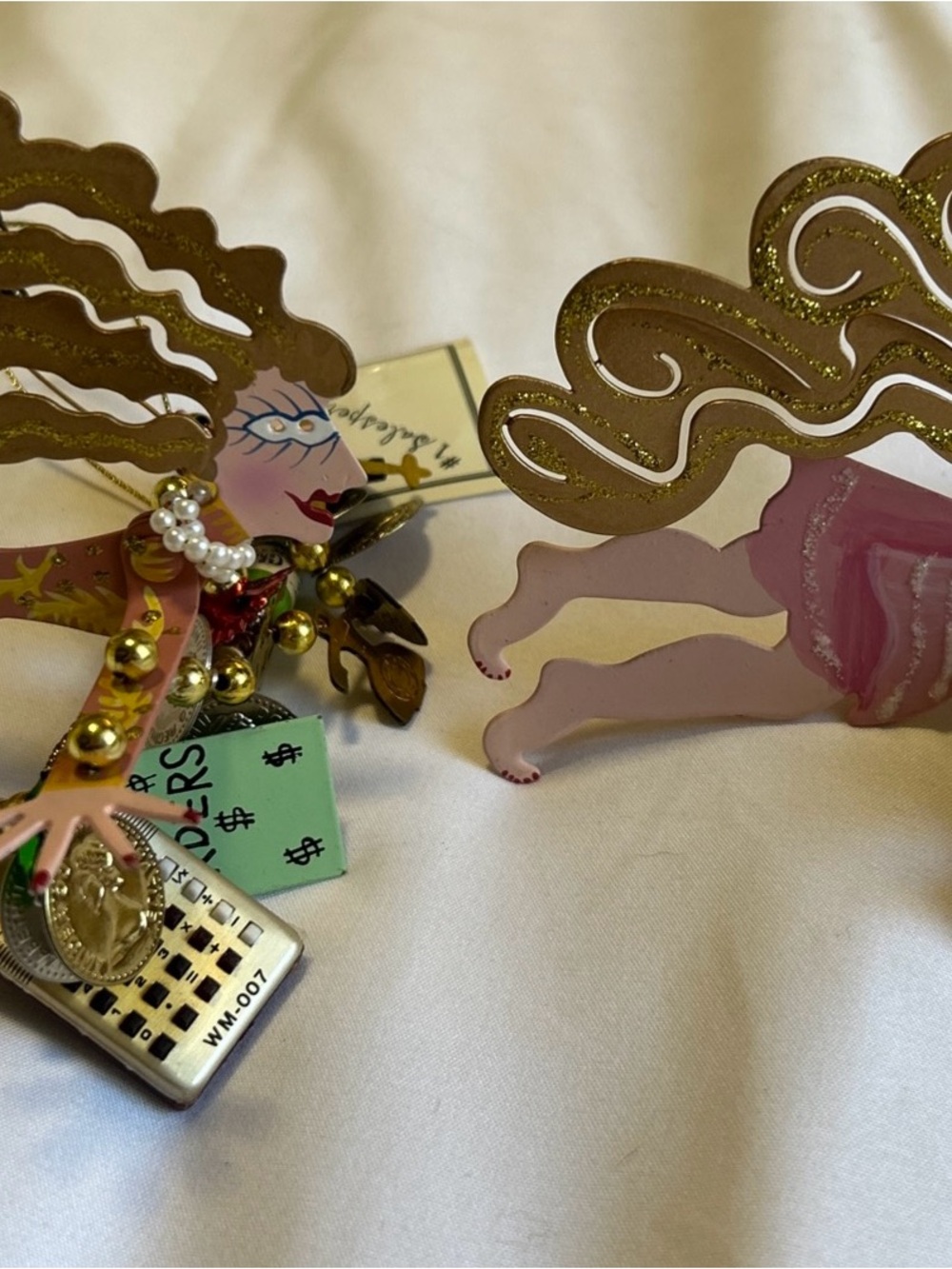 Fanciful Flights Silvestri 2 Ornaments by Karen Rossi #1 Salesperson & Spa Lady